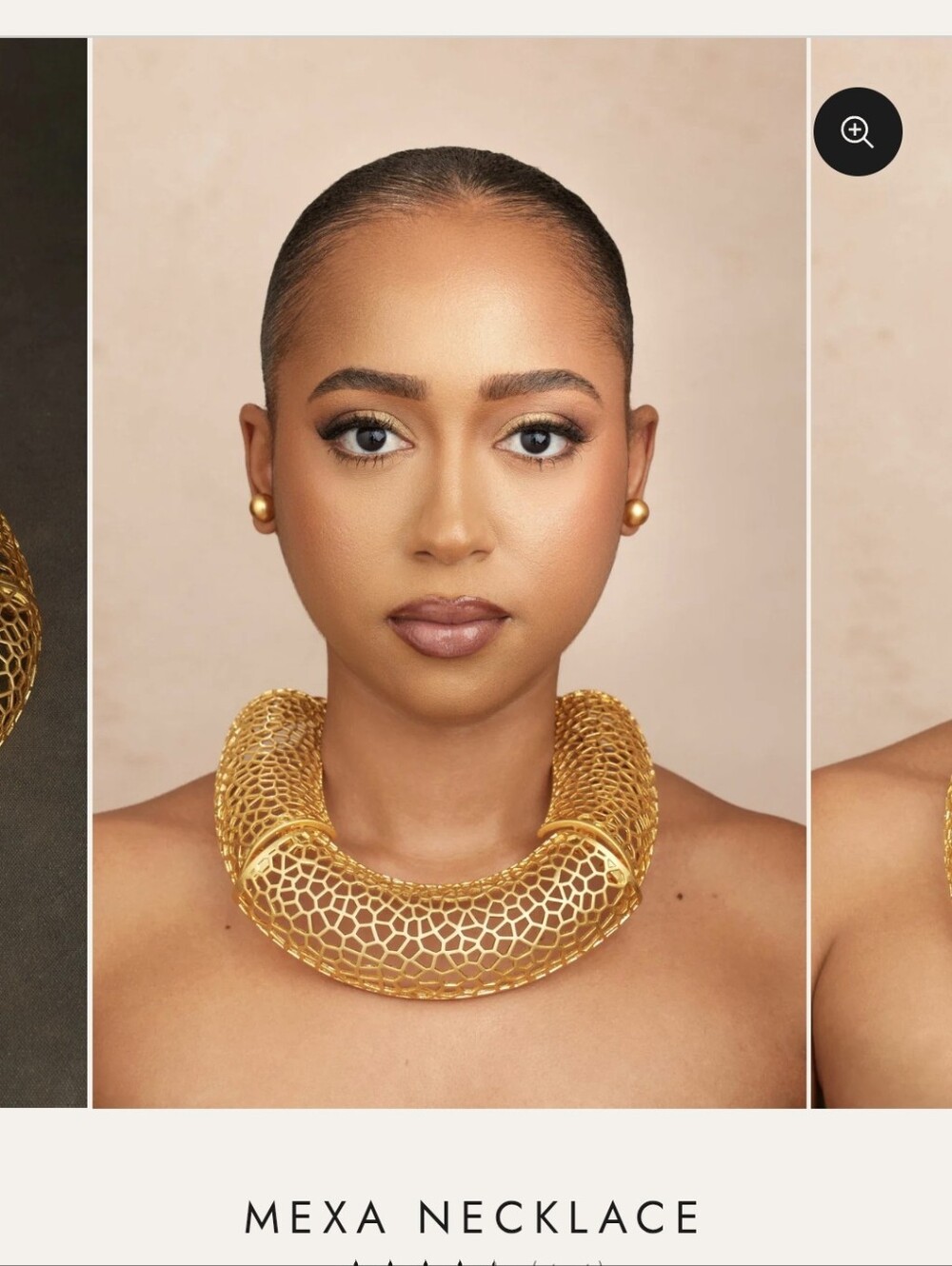 Mexa Khoi Gold Collar Necklace - Statement Women’s Jewelry, BRAND NEW, TAG ON